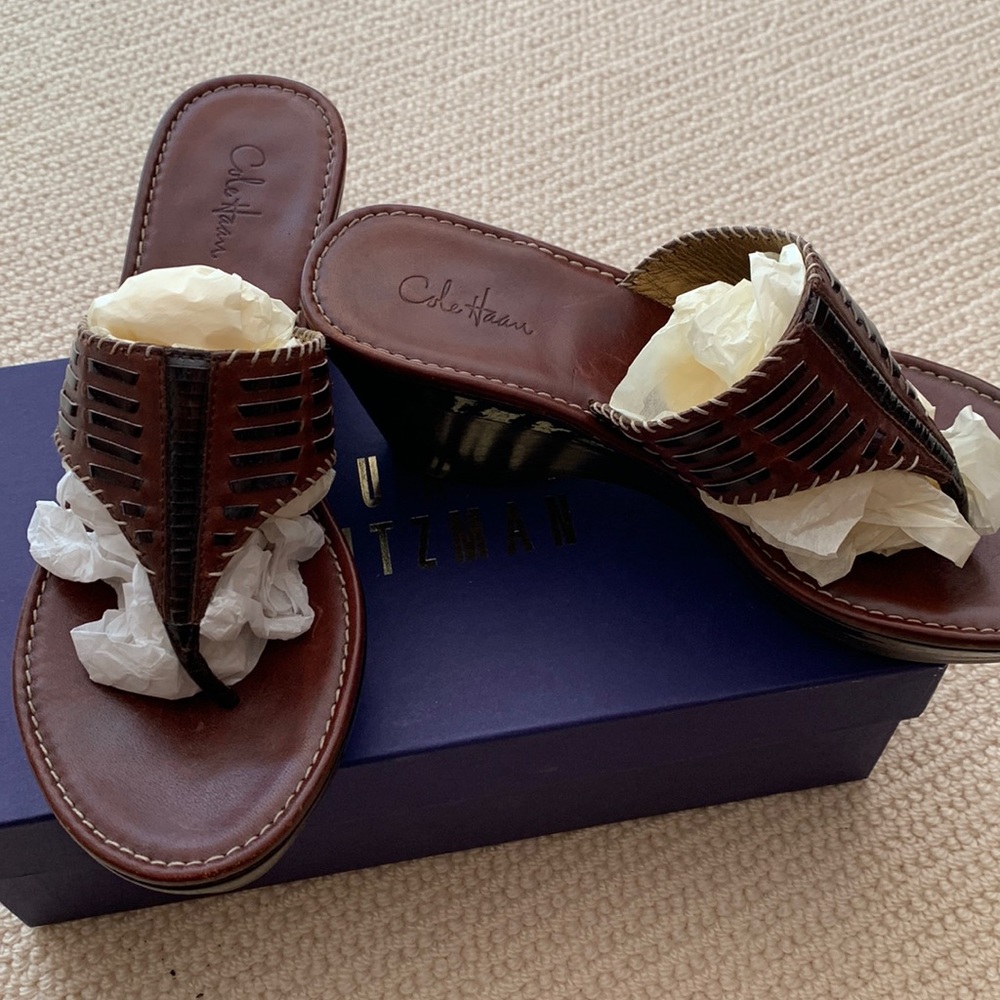 Cole Haan platform sandals, Nike air technology